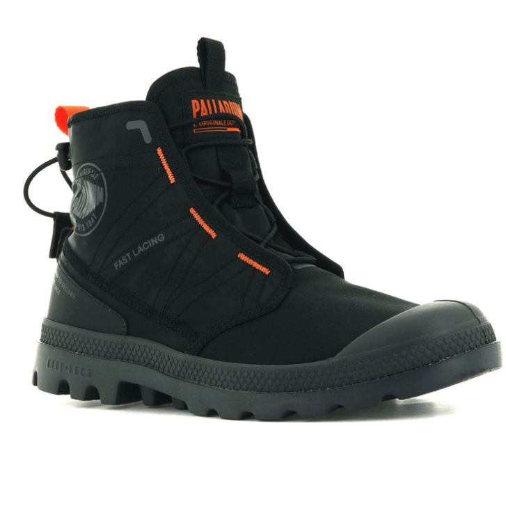 Bottes Palladium Pampa Travel Lite Homme Noir | FR MUV608P